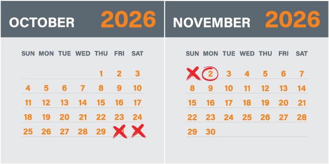 System Upgrade Calendars